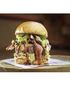 Hamb&uacute;rguer  Bacon ao Quadrado